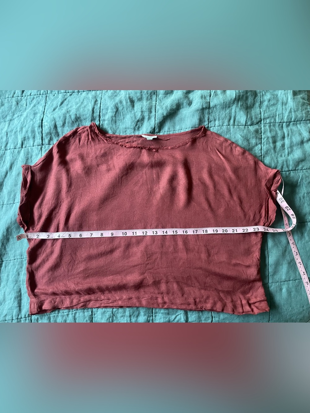 Ecote Cropped Boxy Tee in Dusty Rose